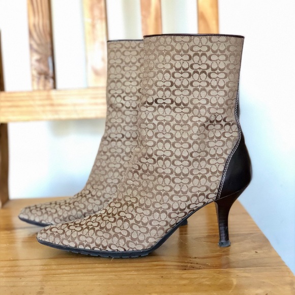 Coach Shoes - Coach Jeri Mini Logo Calf Boots